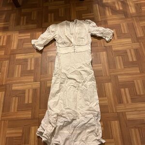 Reformation cream dress